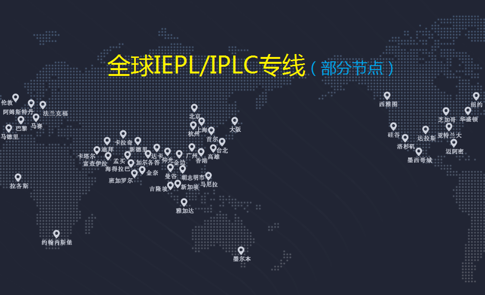 IPLC/IEPL全球专线（独享带宽）